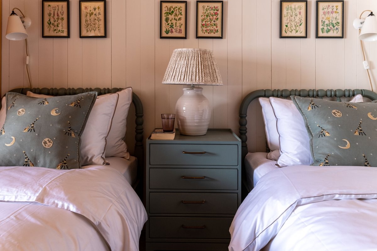 Sims Hilditch Interior Design Swiss Chalet Twin Room
