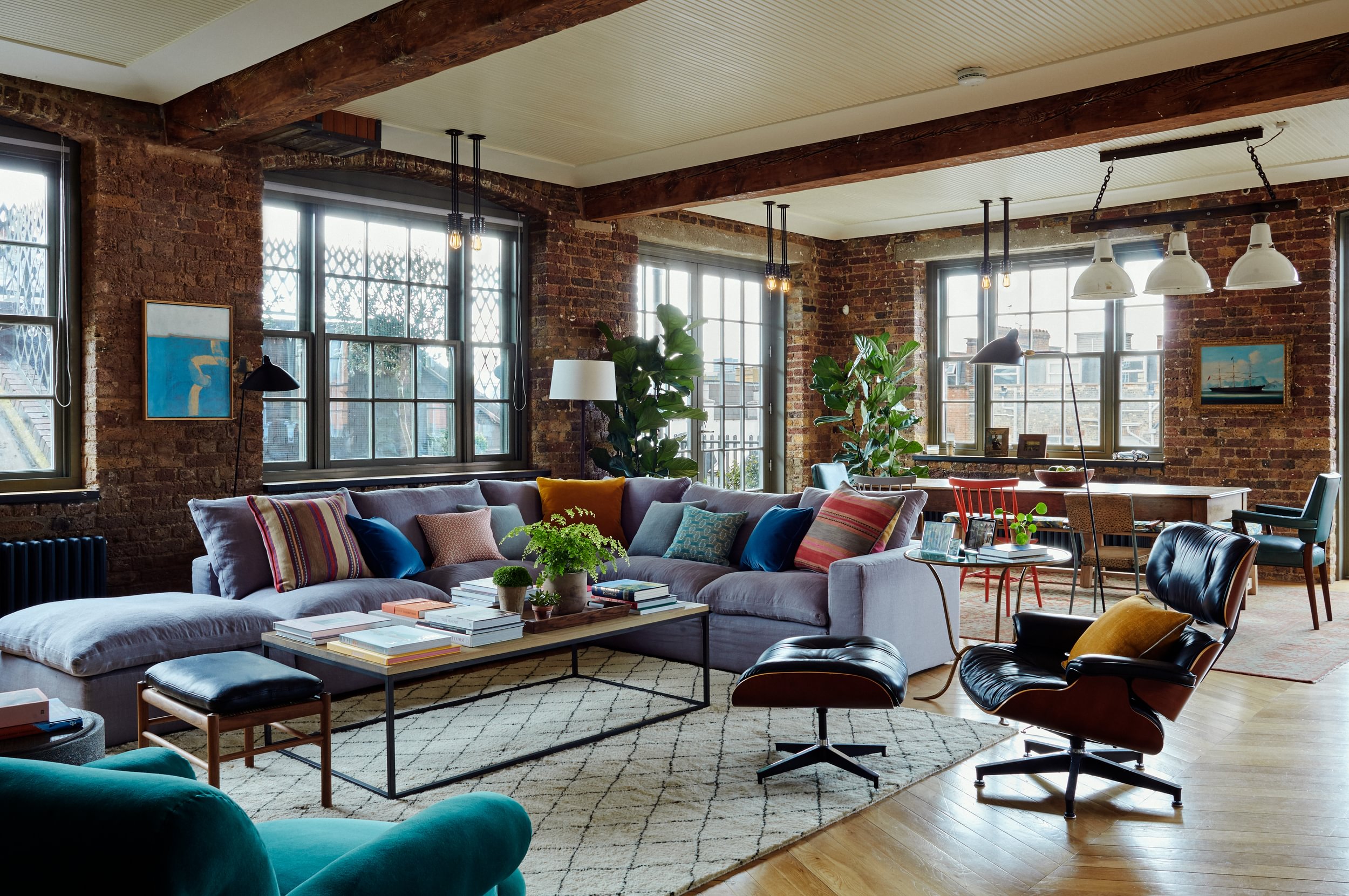 Sims Hilditch Interior Design The London Loft Sitting Room Open Plan