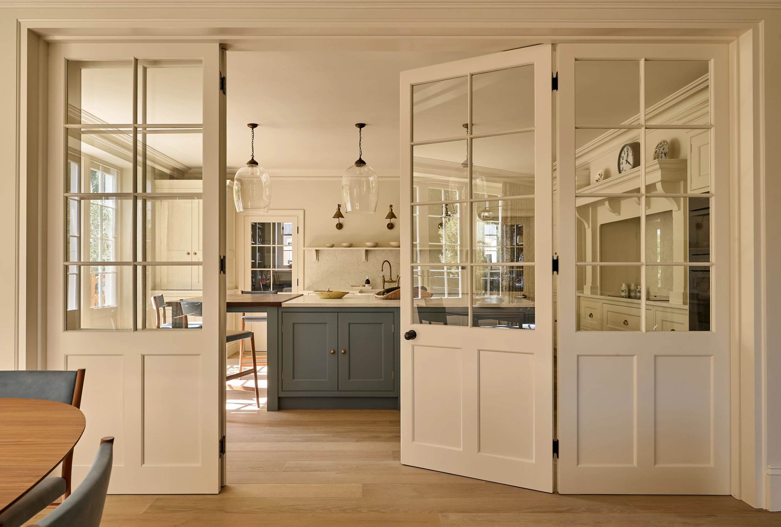 Sims Hilditch Interior Design Oxfordshire Country Home Panel Doors Into Kitchen