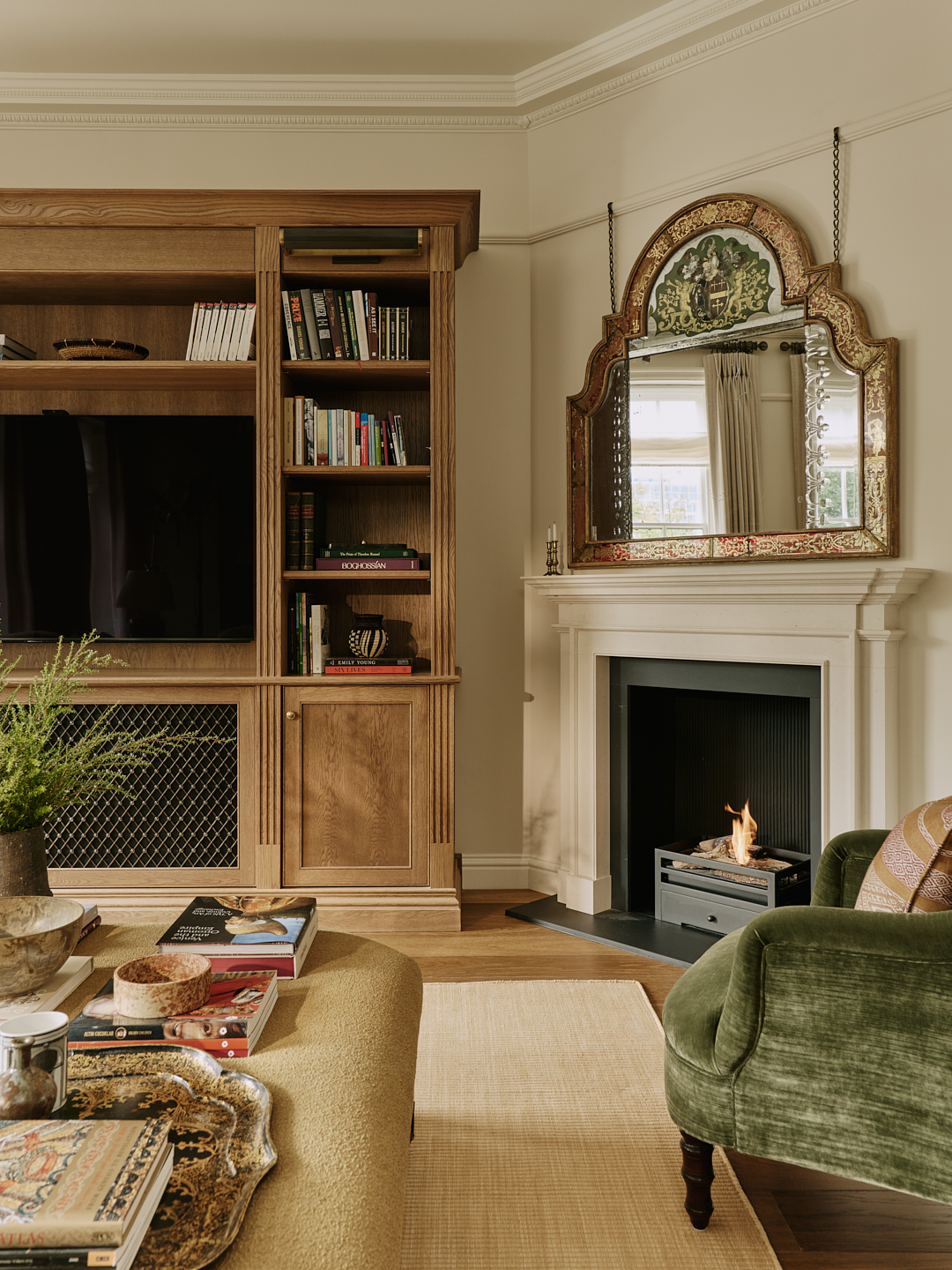 Fireplace In Living Room Of Chelsea Townhouse