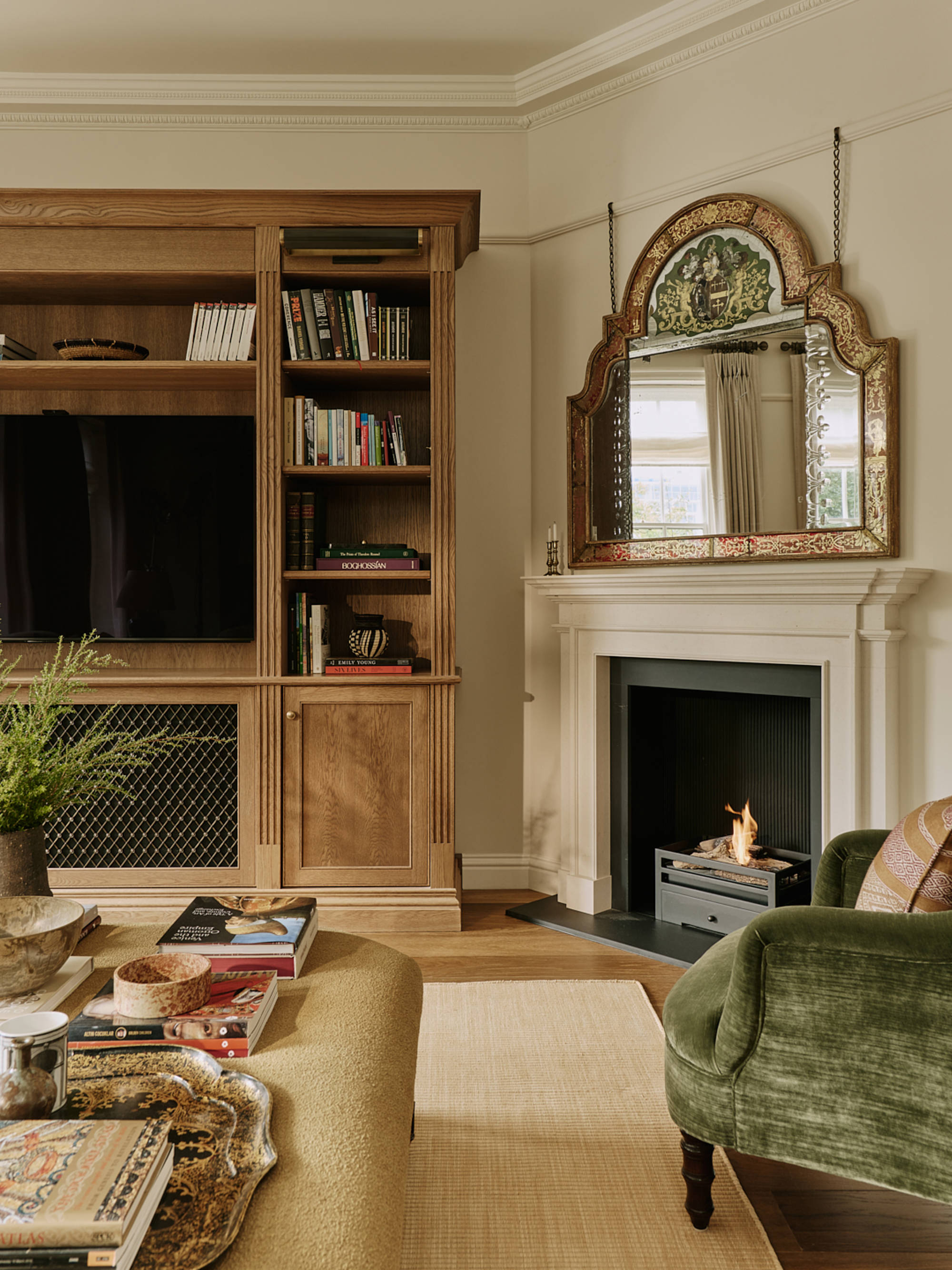 Fireplace In Living Room Of Chelsea Townhouse