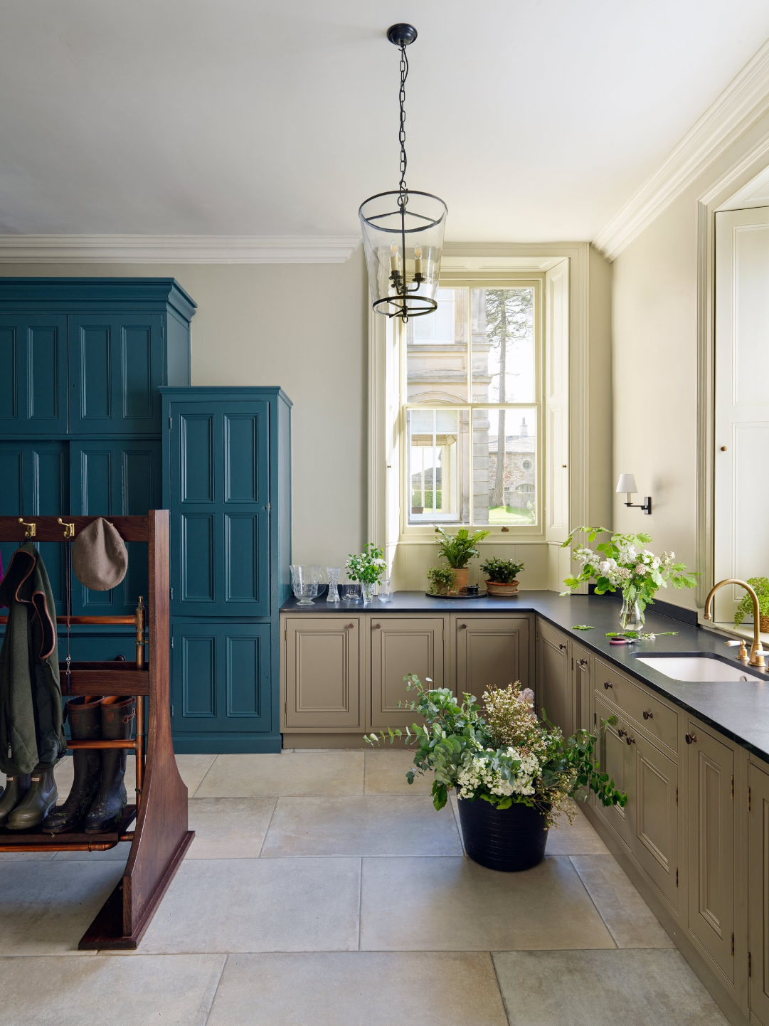 Sims Hilditch Interior Design English Country Estate Boot Room Cabinetry