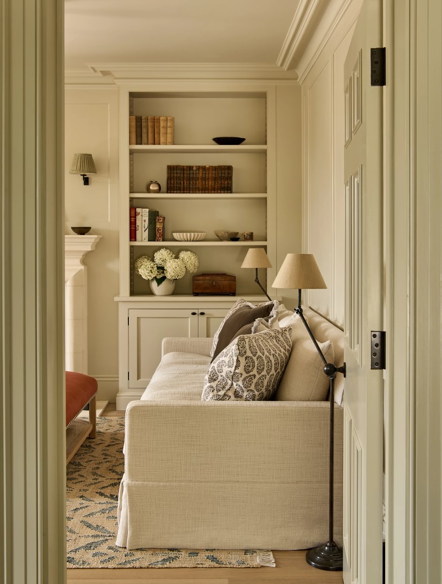 Sims Hilditch Interior Design Oxfordshire Country Home Sitting Room Sofa