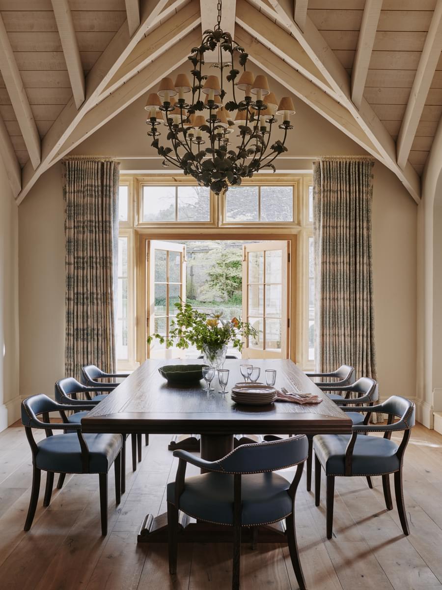 Sims Hilditch Interior Design 17th Century Manor House & Party Barn Dining Room