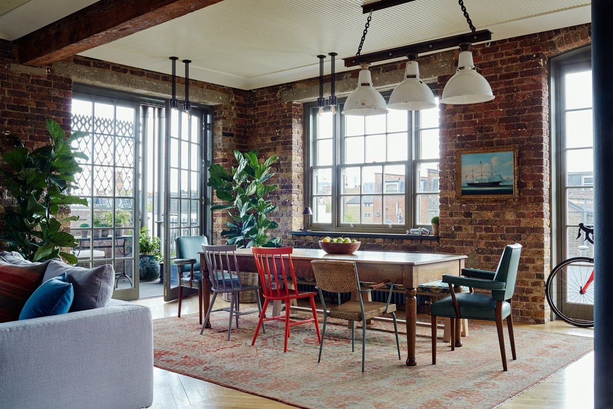 Sims Hilditch Interior Design The London Loft Dining Room Table