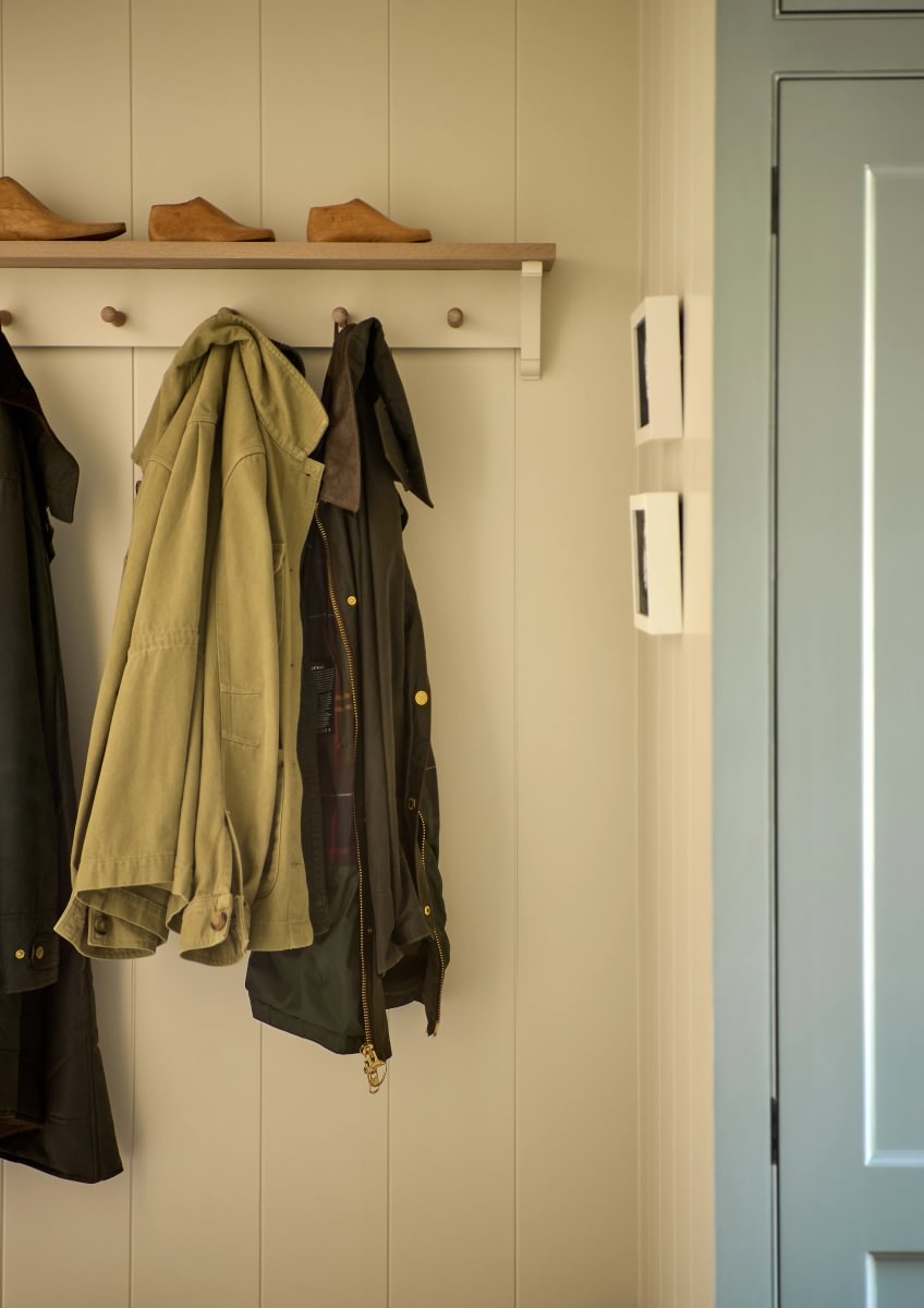 Sims Hilditch Interior Design Oxfordshire Country Home Boot Room Coats