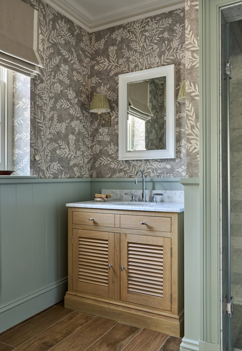 Sims Hilditch Interior Design Oxfordshire Country Home Bathroom Vanity Sink
