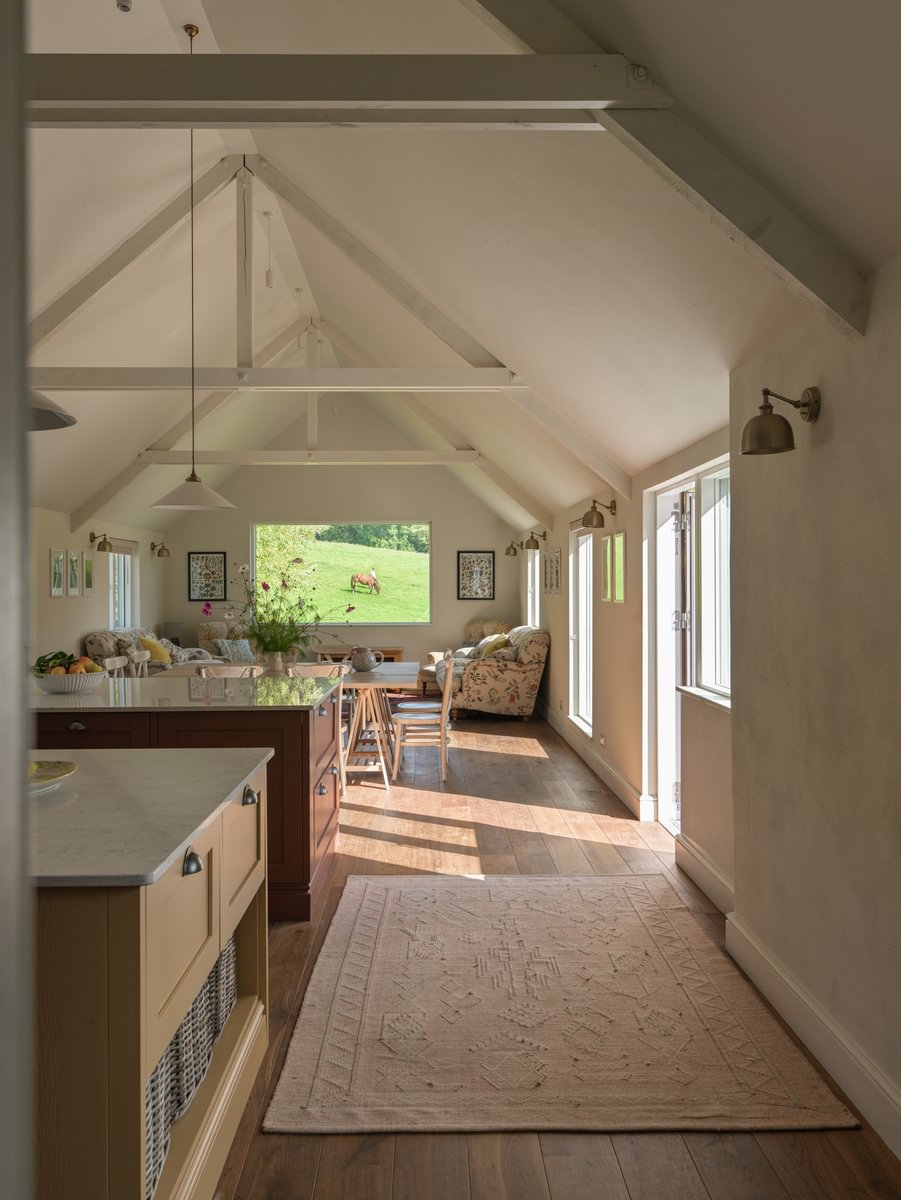 Sims Hilditch Interior Design Jamie's Farm Kitchen Island Horse