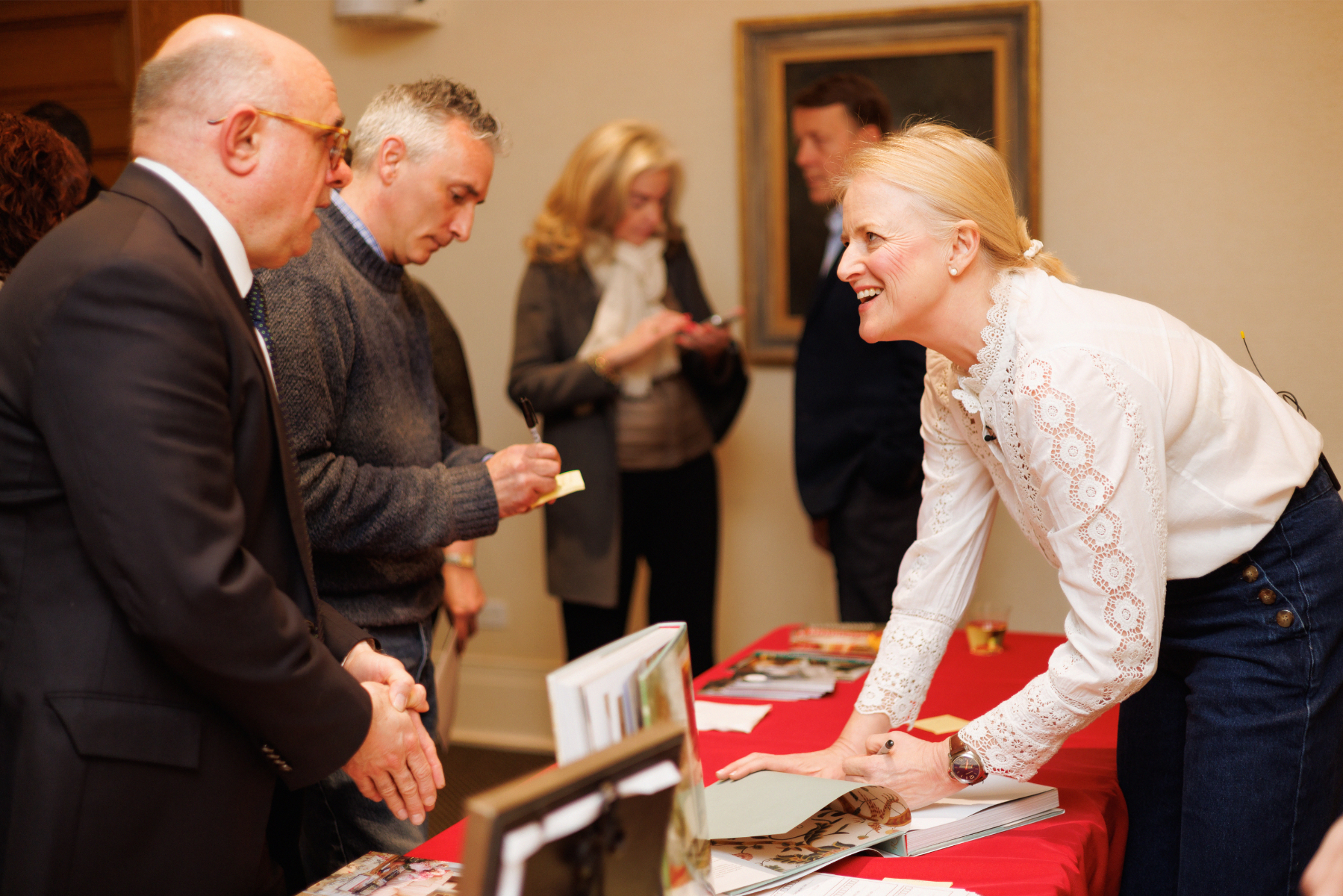 Emma Sims Hilditch Signing Books At Talk In New York