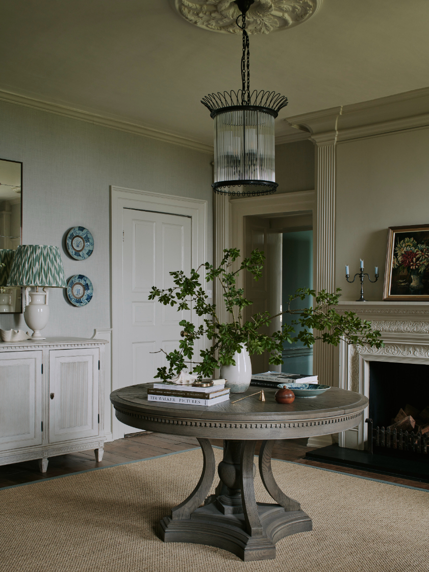 sims-hilditch-interior-design-cotswold-family-manor-hallway-portrait