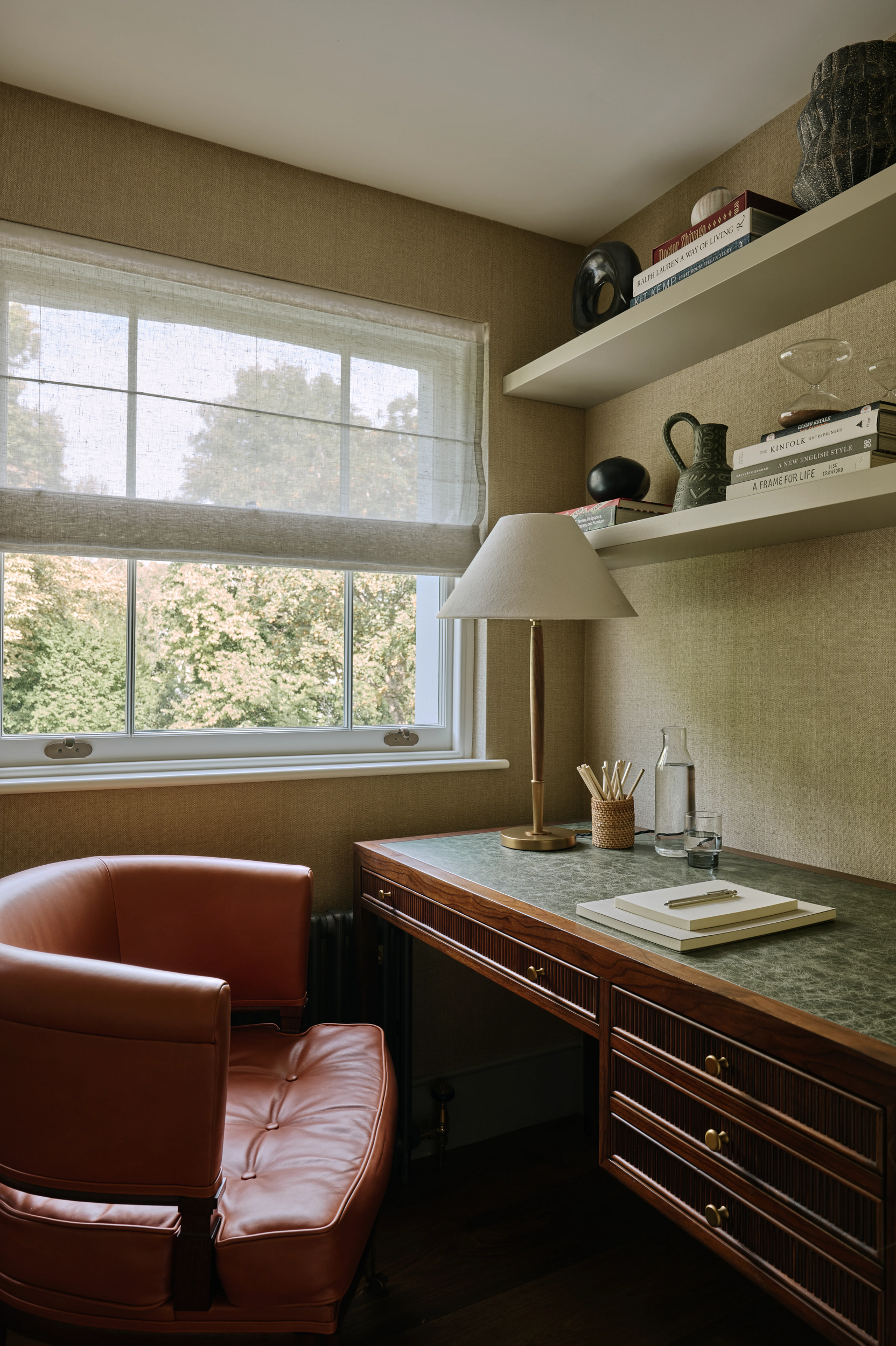 study-area-with-red-chair-and-desk-in-south-kensington-family-home-project