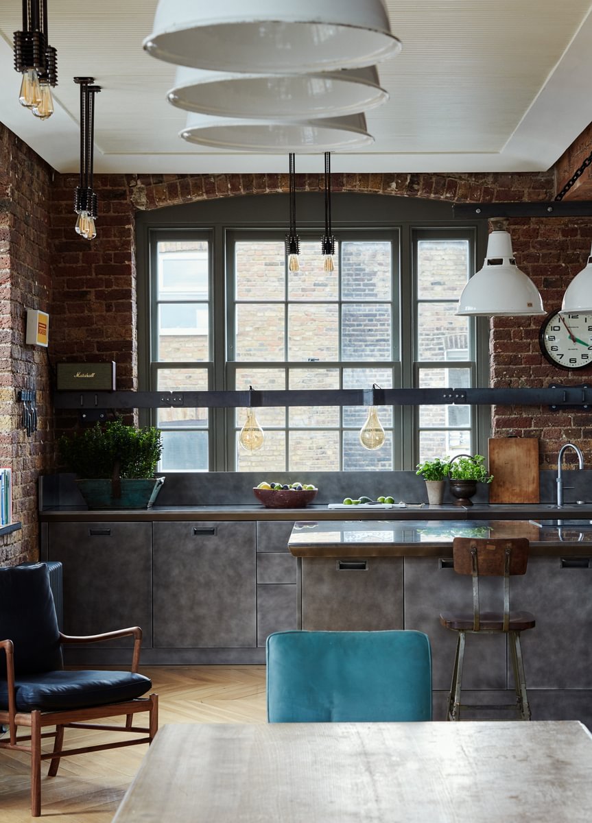 Sims Hilditch Interior Design The London Loft Kitchen Island