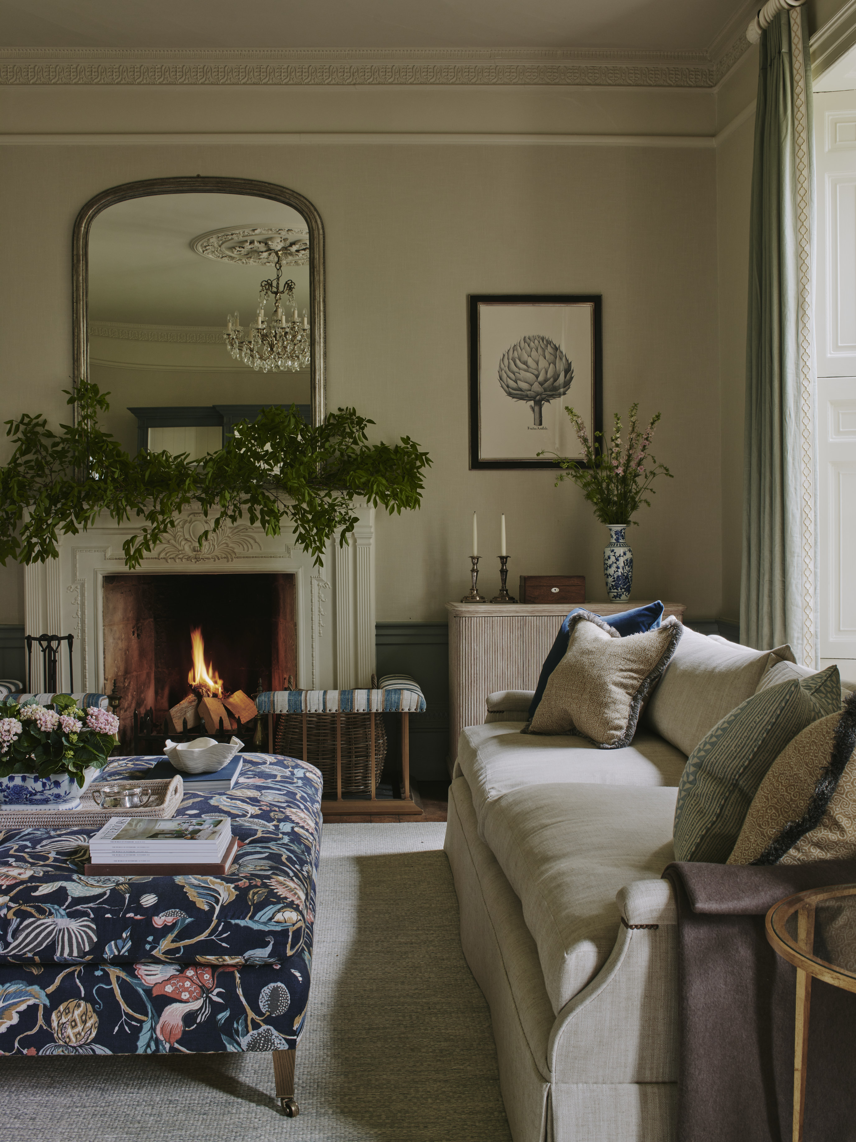 Grade I Listed Georgian Manor House interior design by Sims Hilditch