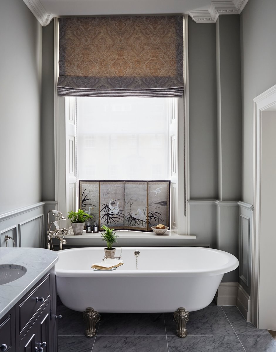 Sims Hilditch Interior Design Grade I Regency Townhouse Bathroom Bath