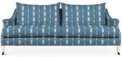Emmasofa Ikat Stripe Gustavian Blue Fb Slipper Satin Tight Crop